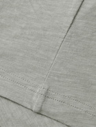 Theory - Bron Cotton-Jersey Polo Shirt - Gray