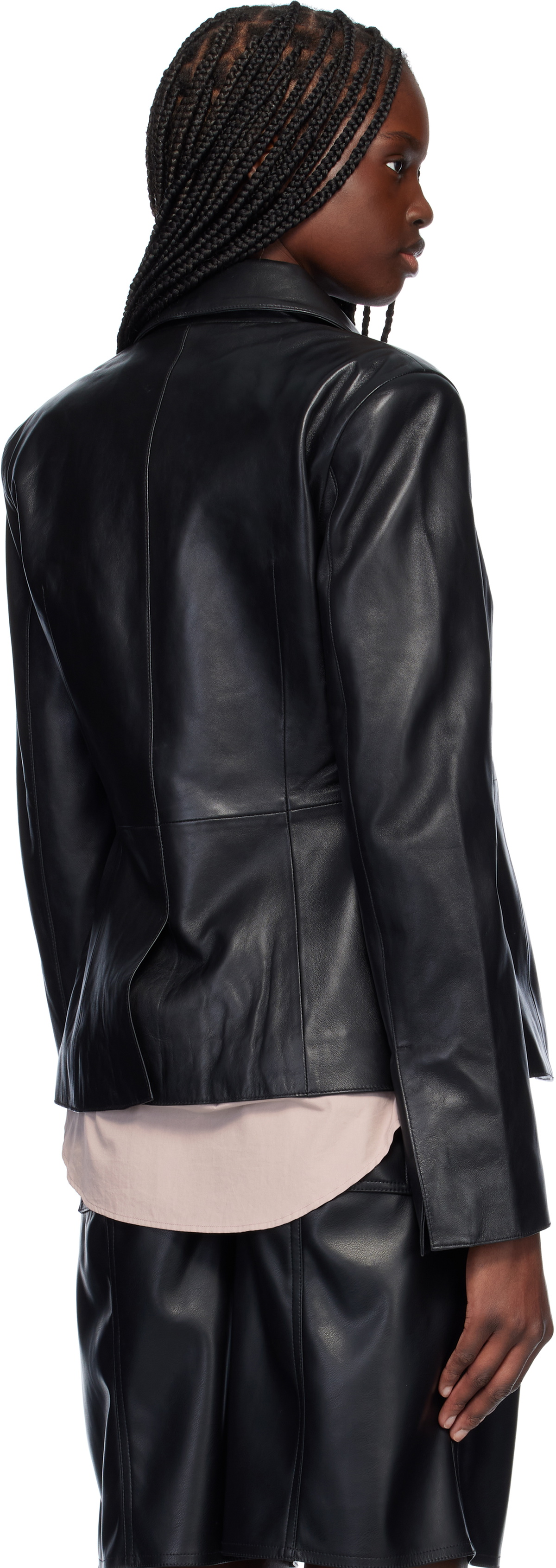 Stand Studio Black Izabella Leather Jacket