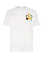 MC2 Saint Barth Man Cotton T-shirt With Cryptopuppets Ducky Bollicine Front And Back Placed Print | Cryptopuppets Special Edition