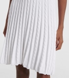 Polo Ralph Lauren Cable-knit cotton-blend polo dress
