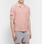 Onia - Shaun Modal-Blend Terry Polo Shirt - Pink