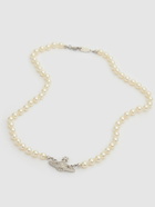 VIVIENNE WESTWOOD Man Mini Bas Relief Faux Pearl Necklace