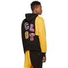 Clot Black and Yellow Colorblock Hoodie