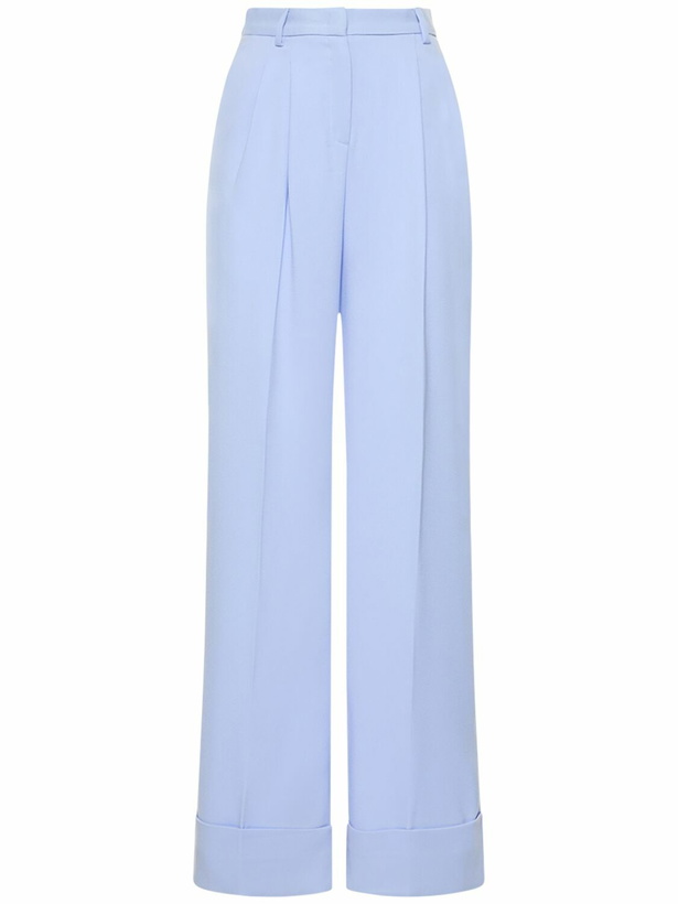 Photo: THE ANDAMANE Nathalie Cuffed Tech Satin Maxi Pants