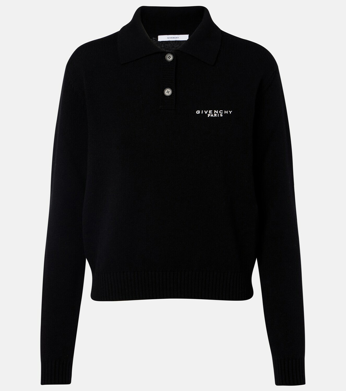 Givenchy Logo wool and cashmere polo sweater