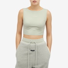 Adidas x FOG Women's Adidas x Fear Of God Crop Tank Top in Sesame