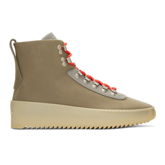 Photo: Fear of God Taupe Hiking Boots