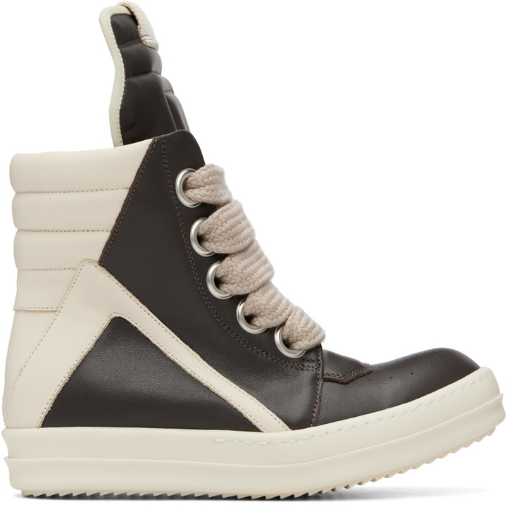 Photo: Rick Owens Brown Tower Jumbolace Geobasket Sneakers