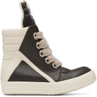 Rick Owens Brown Tower Jumbolace Geobasket Sneakers