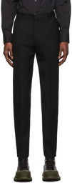 Alexander McQueen Black Wool Twill Trousers