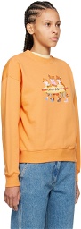 Maison Kitsuné Orange Surfing Foxes Sweatshirt