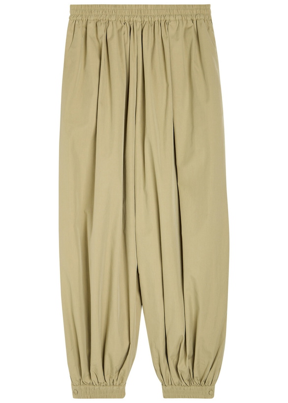 Photo: Ronny Kobo Kalani Balloon-leg Cotton-blend Poplin Trousers Light Green