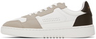 Axel Arigato White & Brown Dice Lo Sneakers