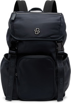 BOSS Navy Multi-Pocket Double B Monogram Backpack