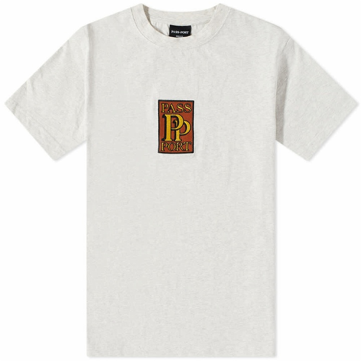 Photo: Pass~Port Men's PP Embroidery T-Shirt in Ash