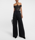KNWLS Halterneck mesh bodysuit