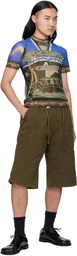 Ottolinger Khaki Baggy Cargo Shorts
