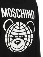 MOSCHINO Teddy Logo Print Cotton Sweatshirt