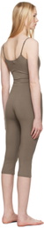 SKIMS Taupe Smooth Layers Capri Catsuit