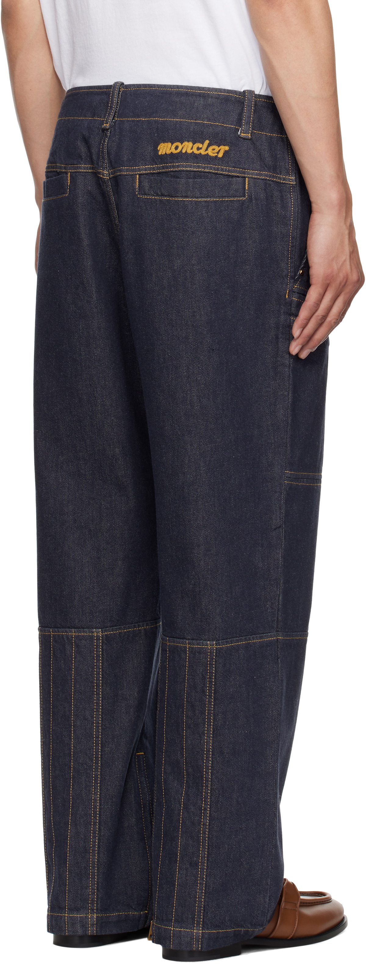 Moncler Genius Mercedes-Benz by NIGO Blue Paneled Jeans