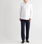 Hugo Boss - Jordi Slim-Fit Grandad-Collar Linen Shirt - White