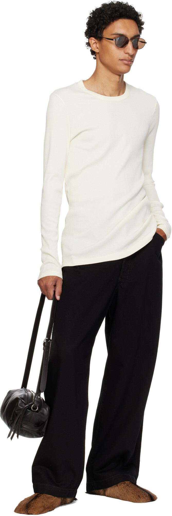 LEMAIRE Brown Care Sling Bag