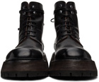 Marsèll Black Quadrarmato Polacco Boots
