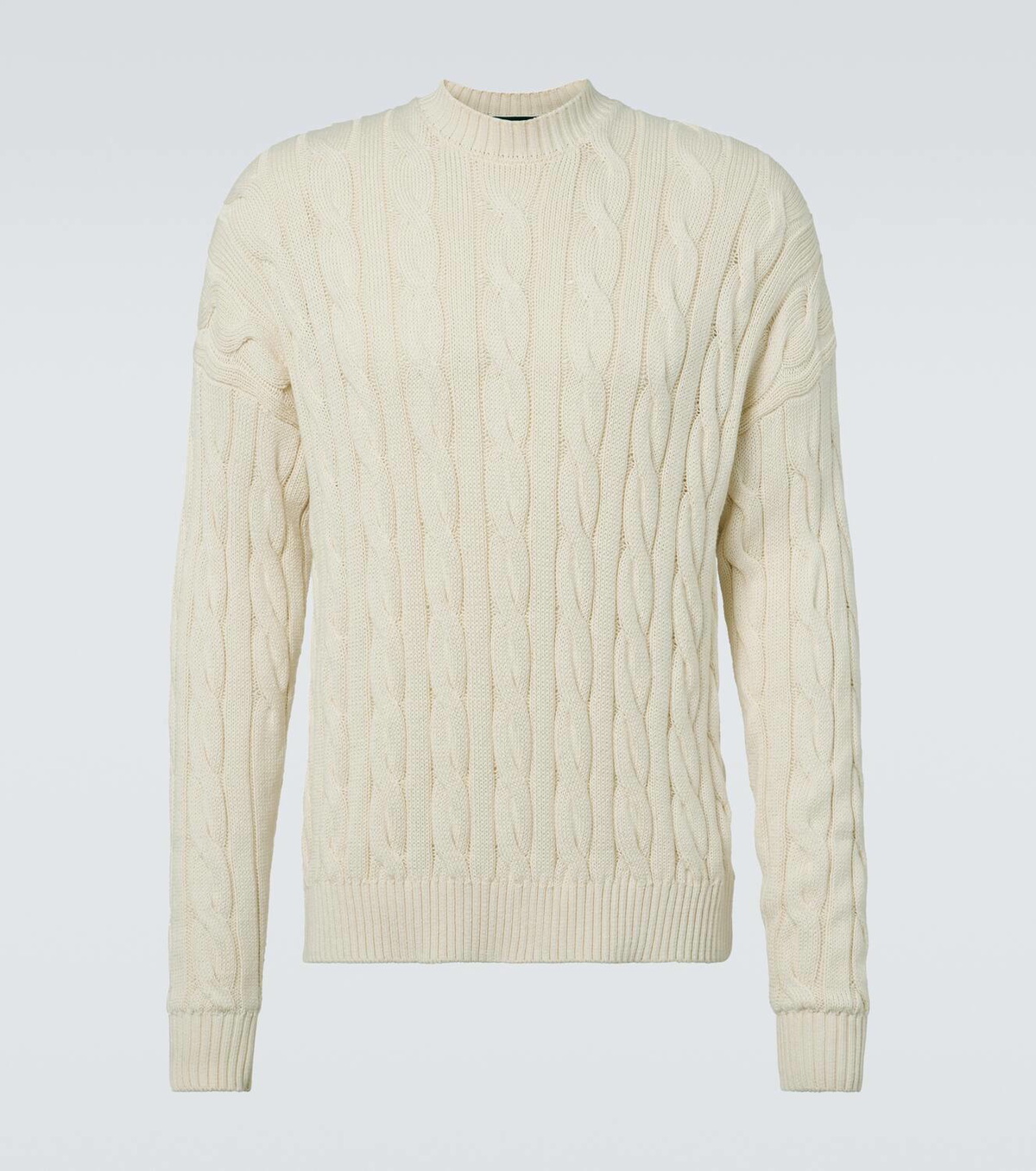 Dunhill Cable-knit cotton and silk sweater