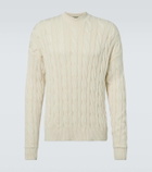 Dunhill Cable-knit cotton and silk sweater