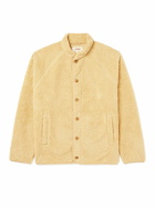 YMC - Beach Shawl-Collar Recycled Cotton-Blend Fleece Jacket - Neutrals