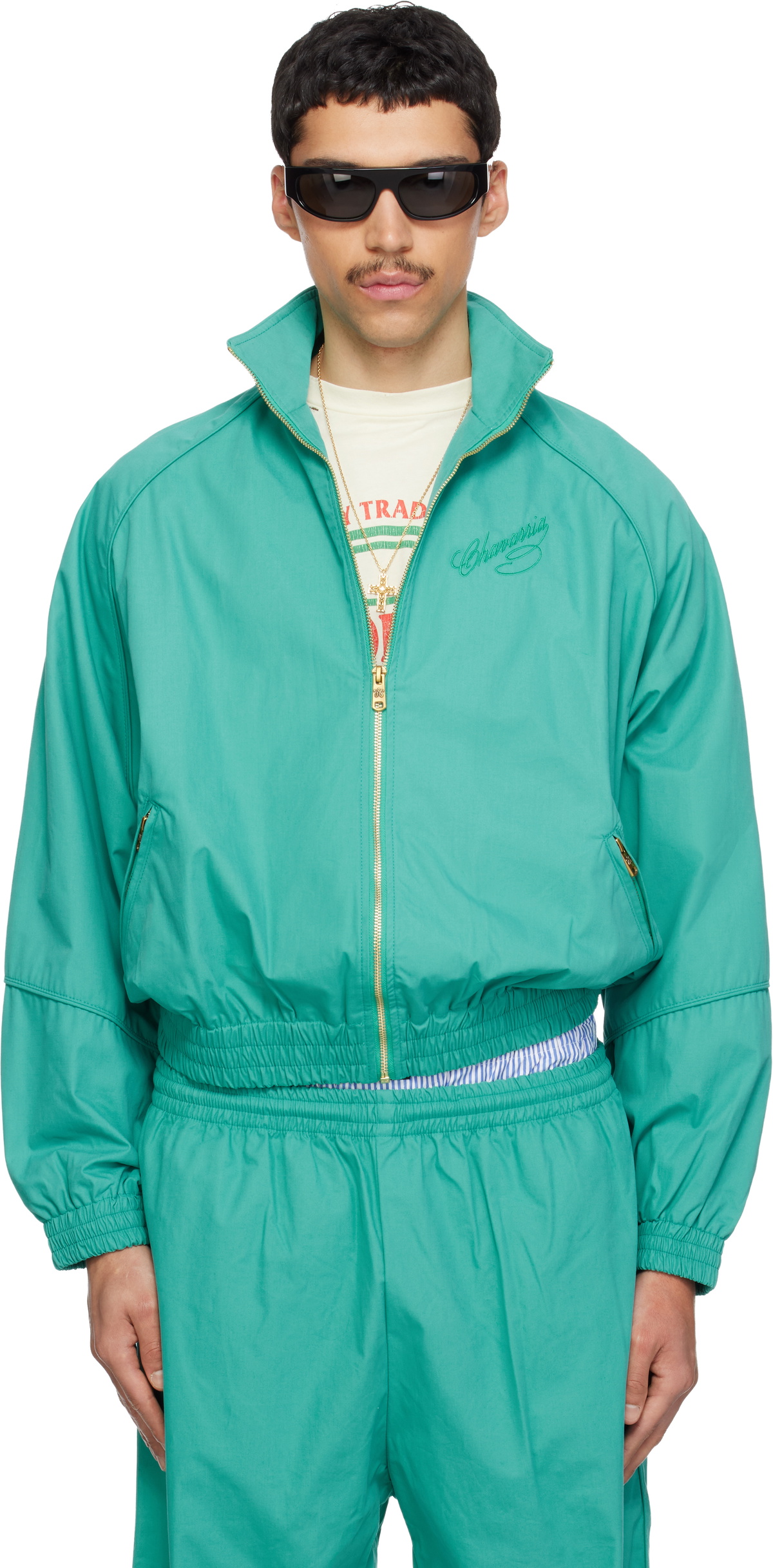 WILLY CHAVARRIA Blue Ruff Rider Track Jacket