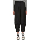 Stella McCartney Black Herringbone Pinstripe Trousers