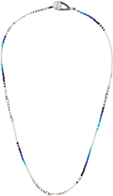 Photo: Paul Smith Blue & Silver Gradient Beaded Necklace