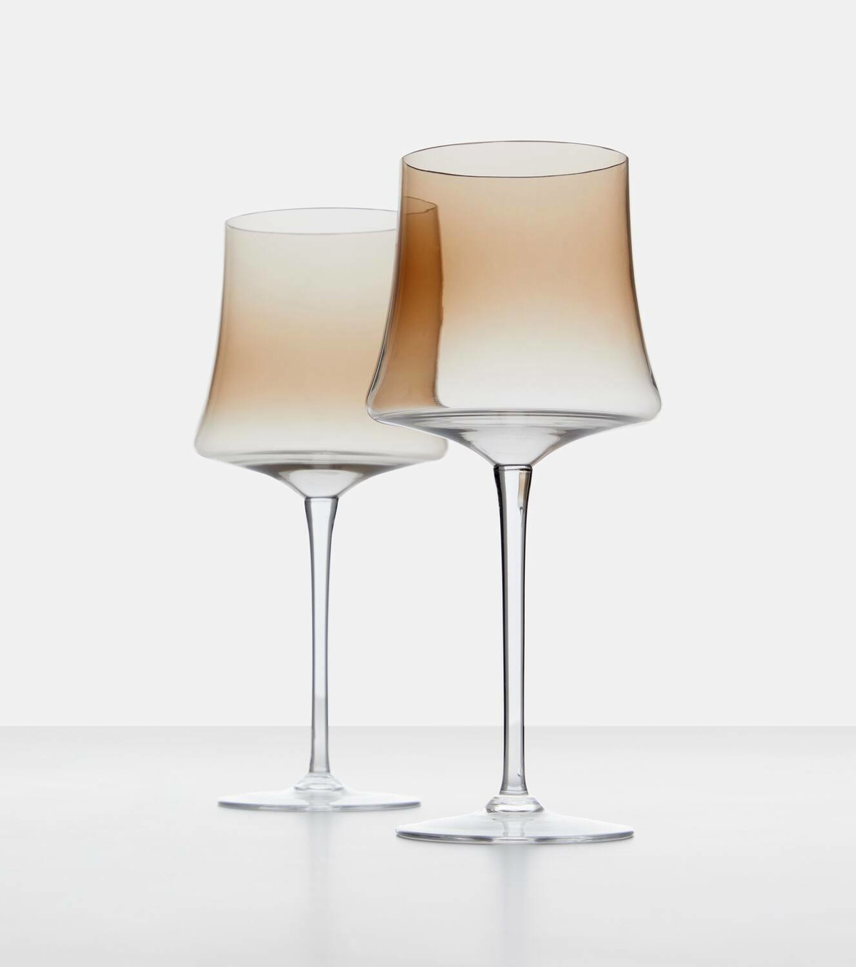 Brunello Cucinelli Set of 2 Murano glass wine glasses