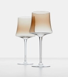 Brunello Cucinelli Set of 2 Murano glass wine glasses