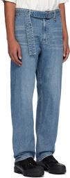 WOOYOUNGMI Blue Belted Jeans