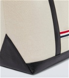Thom Browne Tool Medium leather-trimmed tote bag
