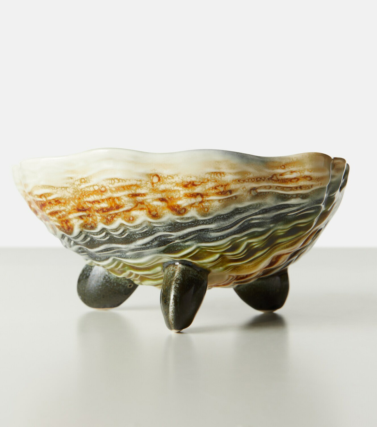 Bordallo Pinheiro Oyster & Scallops set of 4 ceramic bowls
