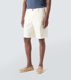 Brunello Cucinelli Linen and wool-blend shorts