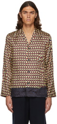 Dries Van Noten Multicolor Satin Pyama Shirt