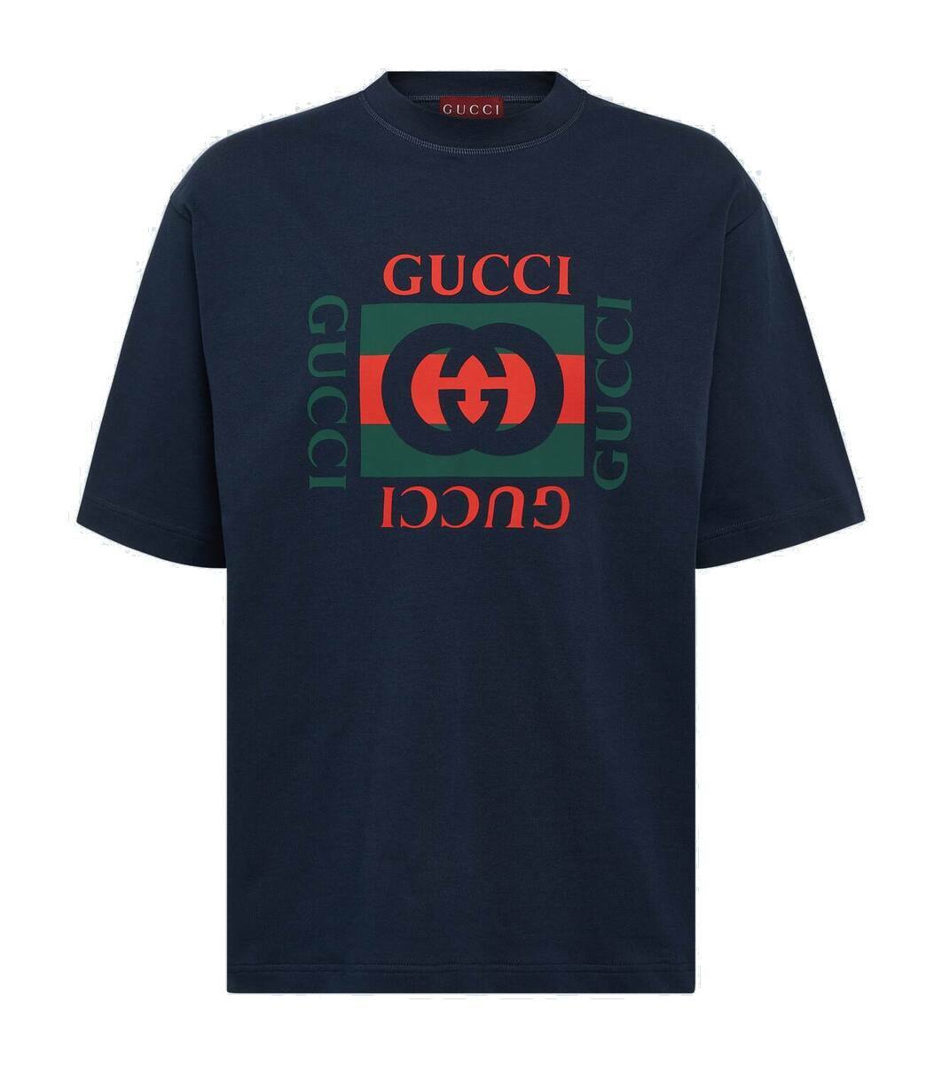 Gucci White Elton John Print T-Shirt Gucci