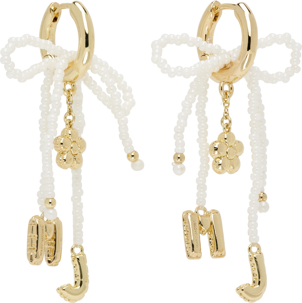 Marc Jacobs 'The Beaded MJ' Earrings