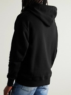 Valentino Garavani - Logo-Print Cotton-Jersey Hoodie - Black