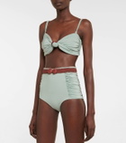 Johanna Ortiz Reversible ruched bikini bottoms
