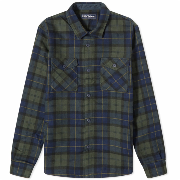 Photo: Barbour Men's Cannich Overshirt in Olive Night Tartan