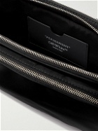 Off-White - Leather-Trimmed Logo-Print Shell Belt Bag