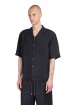 120% Lino Shirt In Black Linen