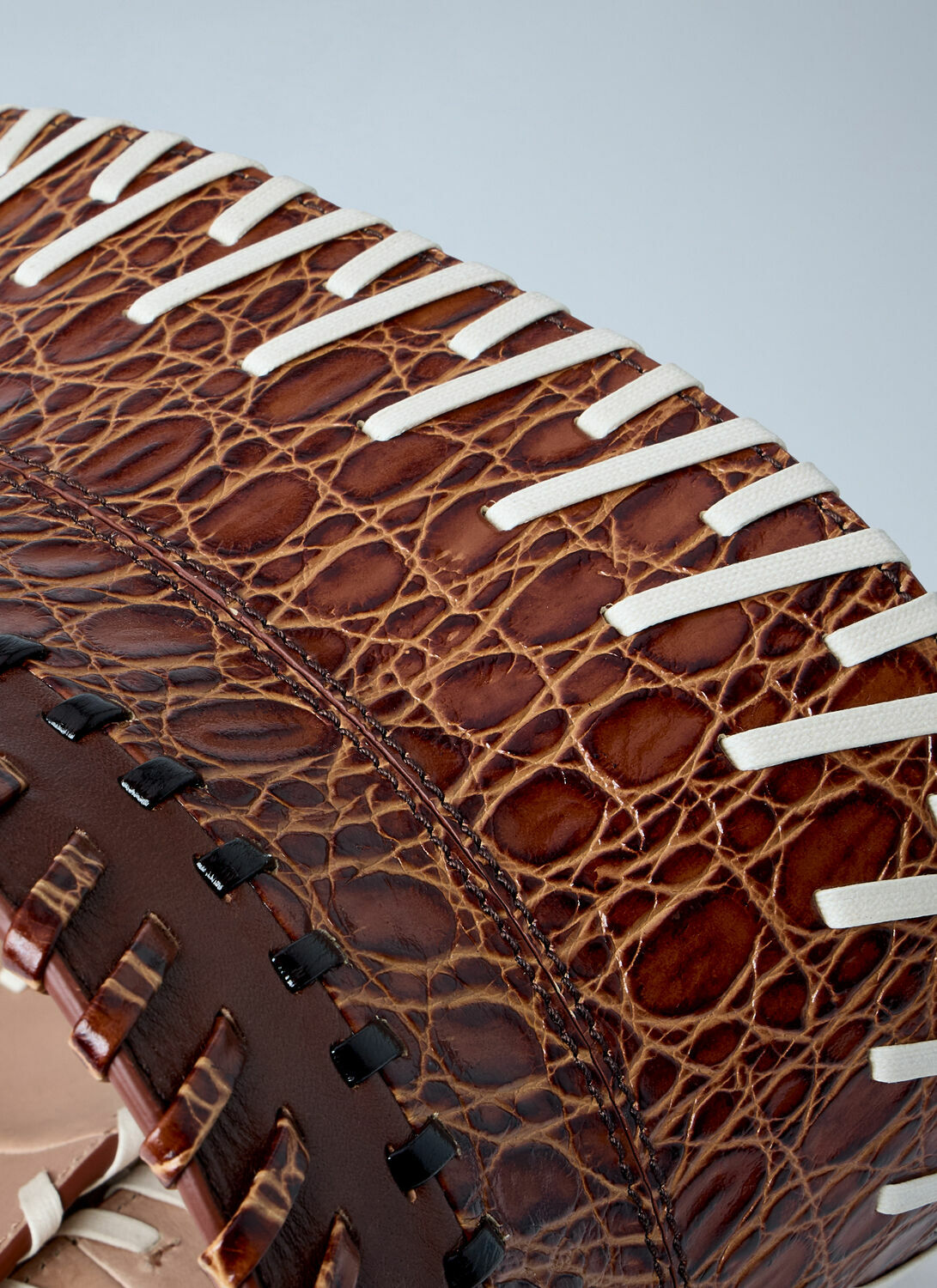 Dries Van Noten Embossed Leather Corset Belt