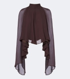 De La Vali Mia chiffon top