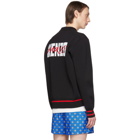 Kenzo Black Varsity Bomber Jacket